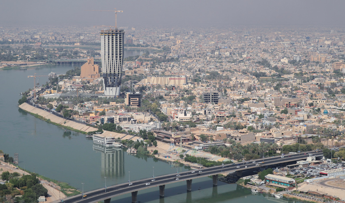 صورة جوية للعاصمة العراقية بغداد