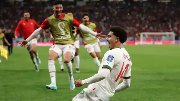 FIFA-World-Cup-Qatar-2022-Group-F-Belgium-v-Morocco-Al-Thumama-Stadium-Doha-Qatar-November-27-2022-Moroccos-Zakaria-Aboukhlal-celebrates-scoring-their-second-goal-REUTERS.webp