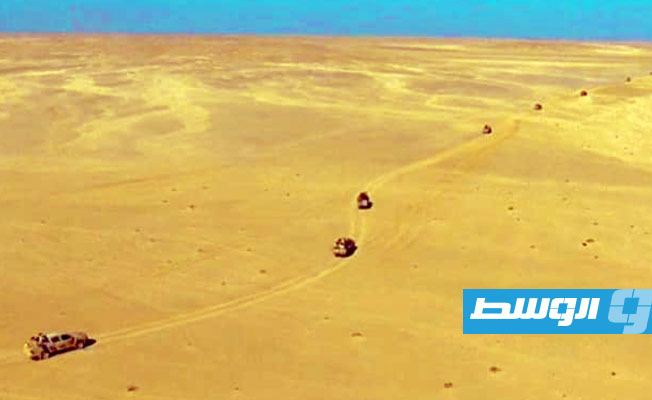 مفارز «اللواء 444 قتال» بعمق الصحراء الليبية. (اللواء 444 قتال)