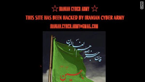 People who tried to access Twitter early Friday were redirected to a Web site from the Iranian Cyber Army.