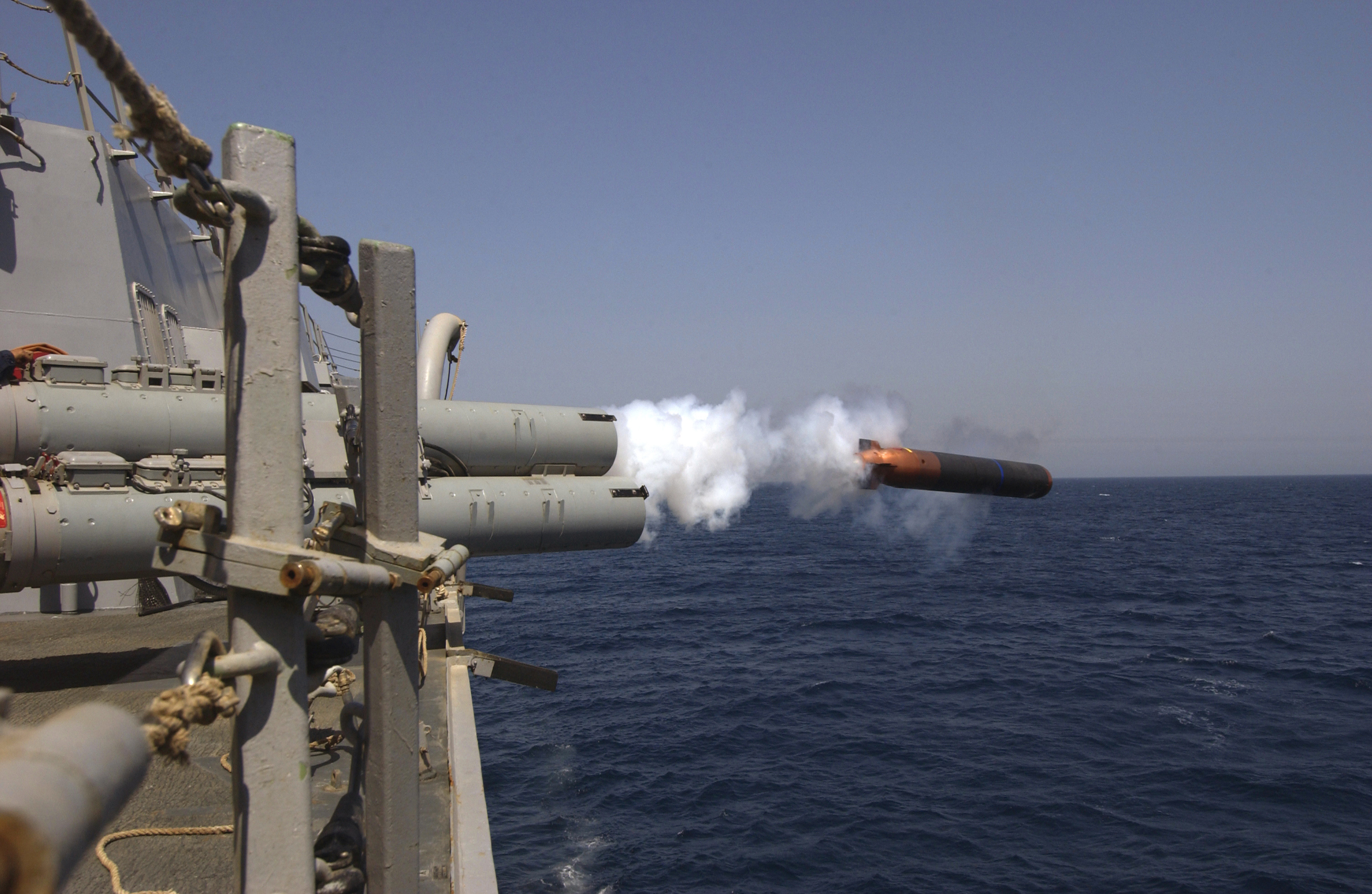 US_Navy_040626-N-5319A-006_An_Anti-Submarine_Warfare_(ASW)_MK-50_Torpedo_is_launched_from_guided_missile_destroyer_USS_Bulkeley_(DDG_84).jpg