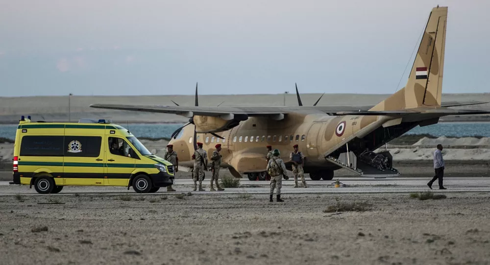 نقل جثامين ضحايا حادث تحطم الطائرة الروسية في سيناء
