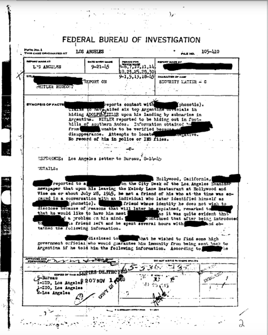 مكتب التحقيقات الفدرالي ينشر وثائق سرية حول 