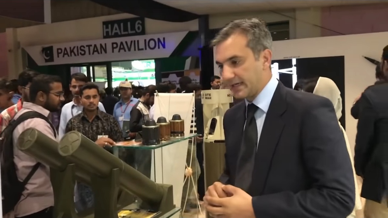 Anti Tank mine and Launchers develop by PAF shown during IDEAS-2018 source SAMAA FM VIDEO.jpg