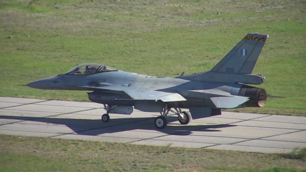 First upgraded F-16 in the Greek skies