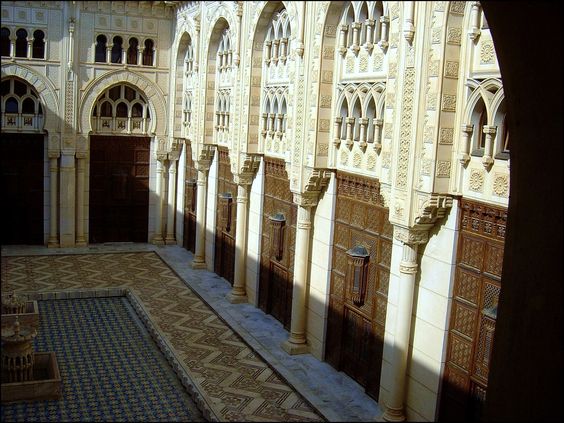 Emir Abdelkader Mosque in Constantine, Algeria. Stunning patterns and details.