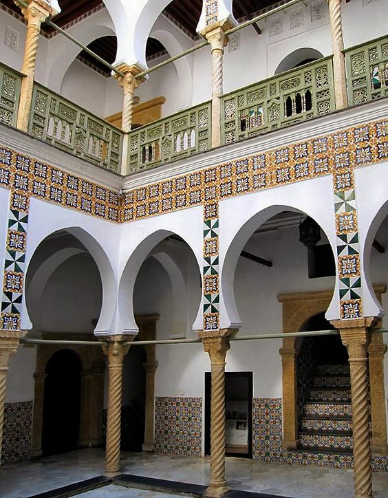 Renovated mansion in the kasbah of Algiers, Algeria.