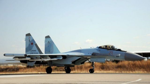 المقاتلات الروسية تدعم الحكومة السورية منذ 2015