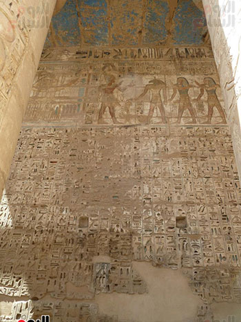 الملك رمسيس الثالث بنى معبد هابو مدينة الموتى لعبادة المعبود آمون