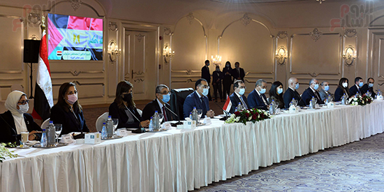 جلسة مباحثات موسعه مصرية عراقية اردنية (5) جلسة مباحثات موسعه مصرية عراقية اردنية (5)