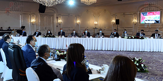 جلسة مباحثات موسعه مصرية عراقية اردنية (7) جلسة مباحثات موسعه مصرية عراقية اردنية (7)