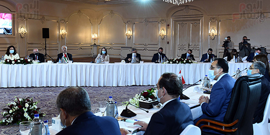 جلسة مباحثات موسعه مصرية عراقية اردنية (8) جلسة مباحثات موسعه مصرية عراقية اردنية (8)