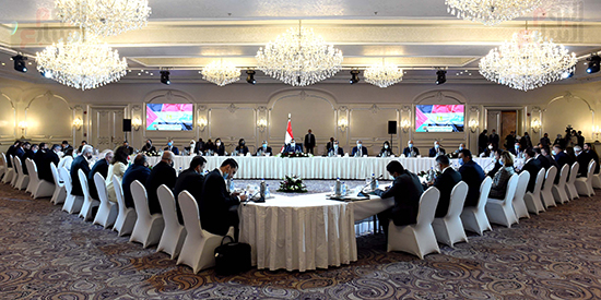 جلسة مباحثات موسعه مصرية عراقية اردنية (2) جلسة مباحثات موسعه مصرية عراقية اردنية (2)