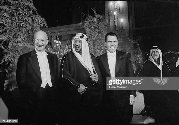 president-dwight-d-eisenhower-standing-with-king-saud-ibn-abdul-aziz-picture-id50405766