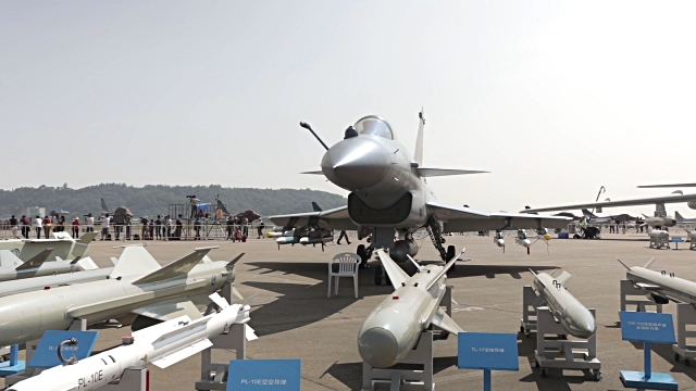 chinese-avic-made-ch5-medium-altitude-uav-sits-on-display-at-the-video-id621879430