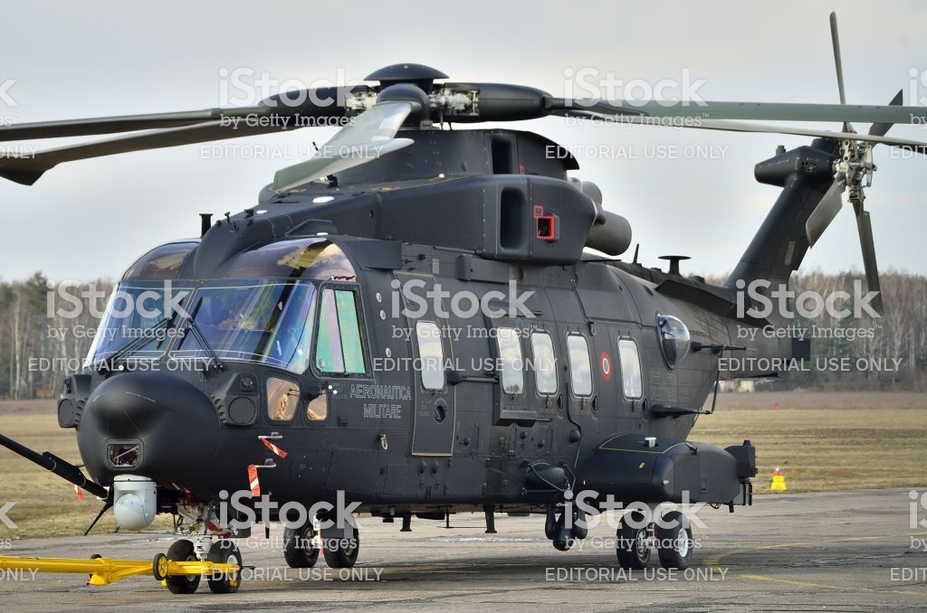 towed-agusta-westland-aw101-during-demonstration-for-polish-army-picture-id648162498