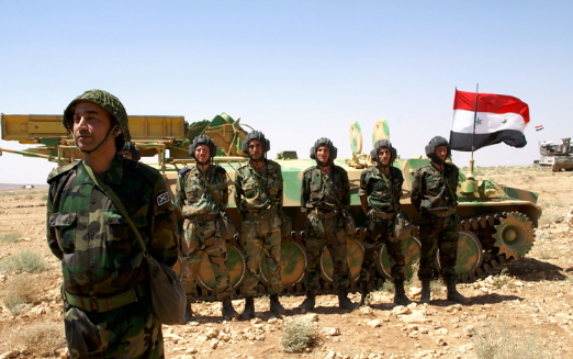 عناصر من الجيش السوري عناصر من الجيش السوري