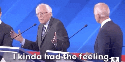 Bernie Sanders I Kinda Had The Feeling GIF by GIPHY News