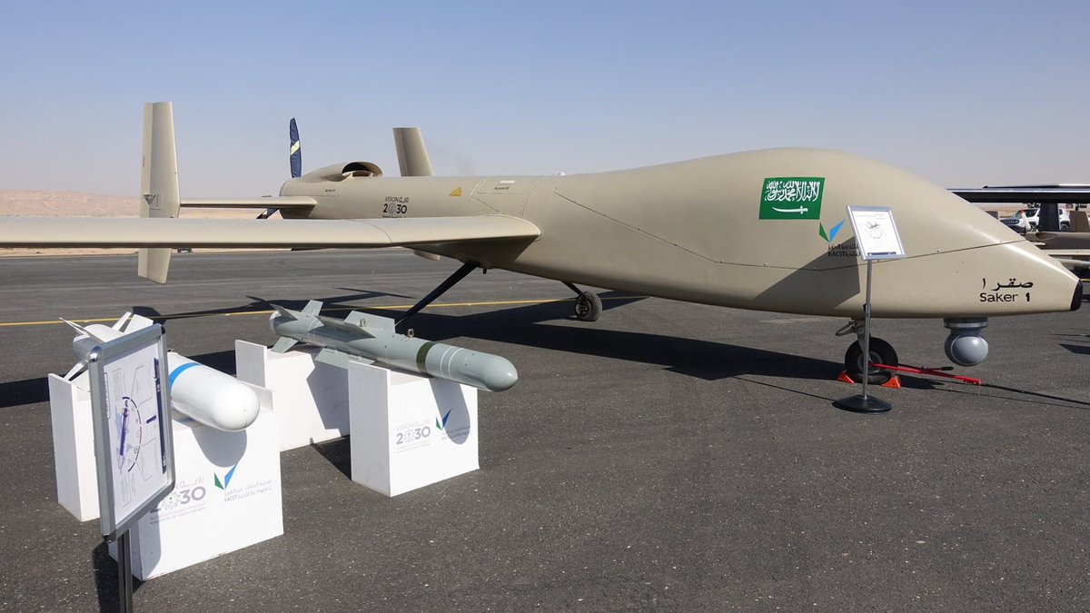 من تصميم وتصنيع مركز الملك عبدالعزيز للعلوم والتقنية طائرات بدون طيار - صقر 1 - صقر 2 - صقر 4 - النورس يتبع .. 