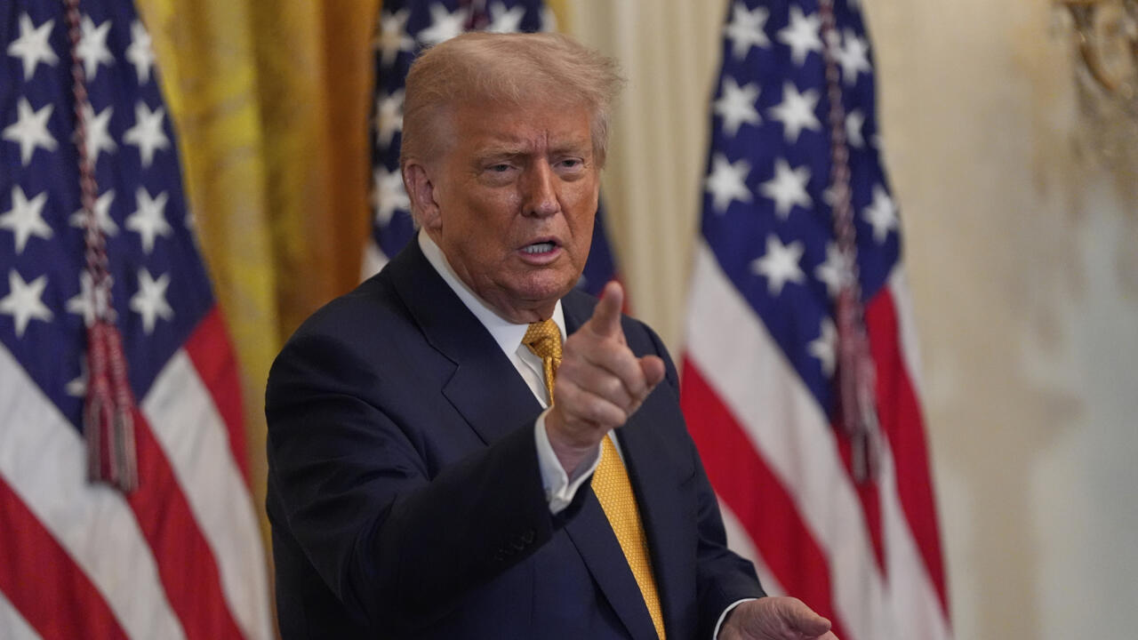 الرئيس الأمريكي دونالد ترامب في البيت الأبيض في 22 يوليو 2025. الرئيس الأمريكي دونالد ترامب في البيت الأبيض في 22 يوليو 2025.