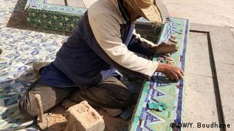 Arbeiter aus Marokko in Algerien Mosaik Moschee