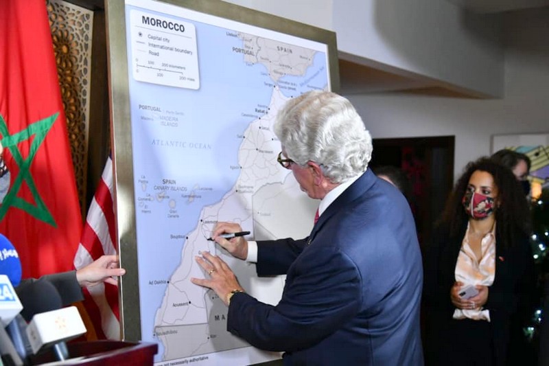 واشنطن تهدي الخريطة الكاملة للمغرب إلى الملك محمد السادس