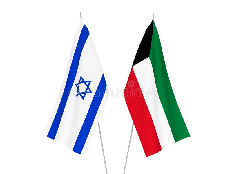 national-fabric-flags-kuwait-israel-isolated-white-background-d-rendering-illustration-kuwait-israel-flags-165479992.jpg