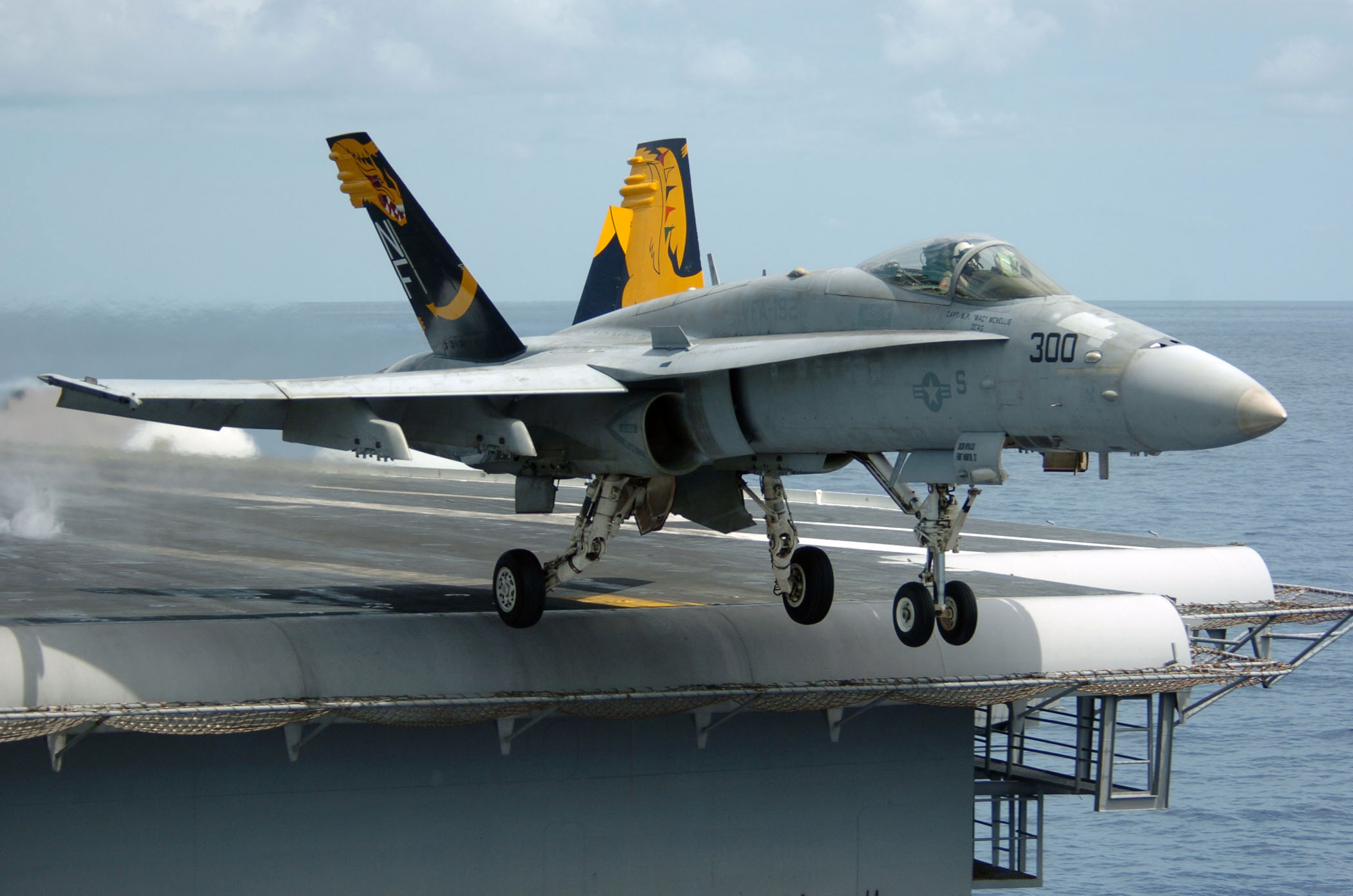 An_F-A-18C_Hornet_launches_from_the_flight_deck_of_the_conventionally_powered_aircraft_carrier.jpg