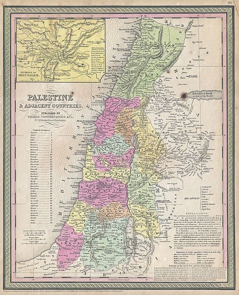 487px-1853_Mitchell_Map_of_Palestine%2C_Israel_and_the_Holy_Land_-_Geographicus_-_Palestine-mitchell-1850.jpg