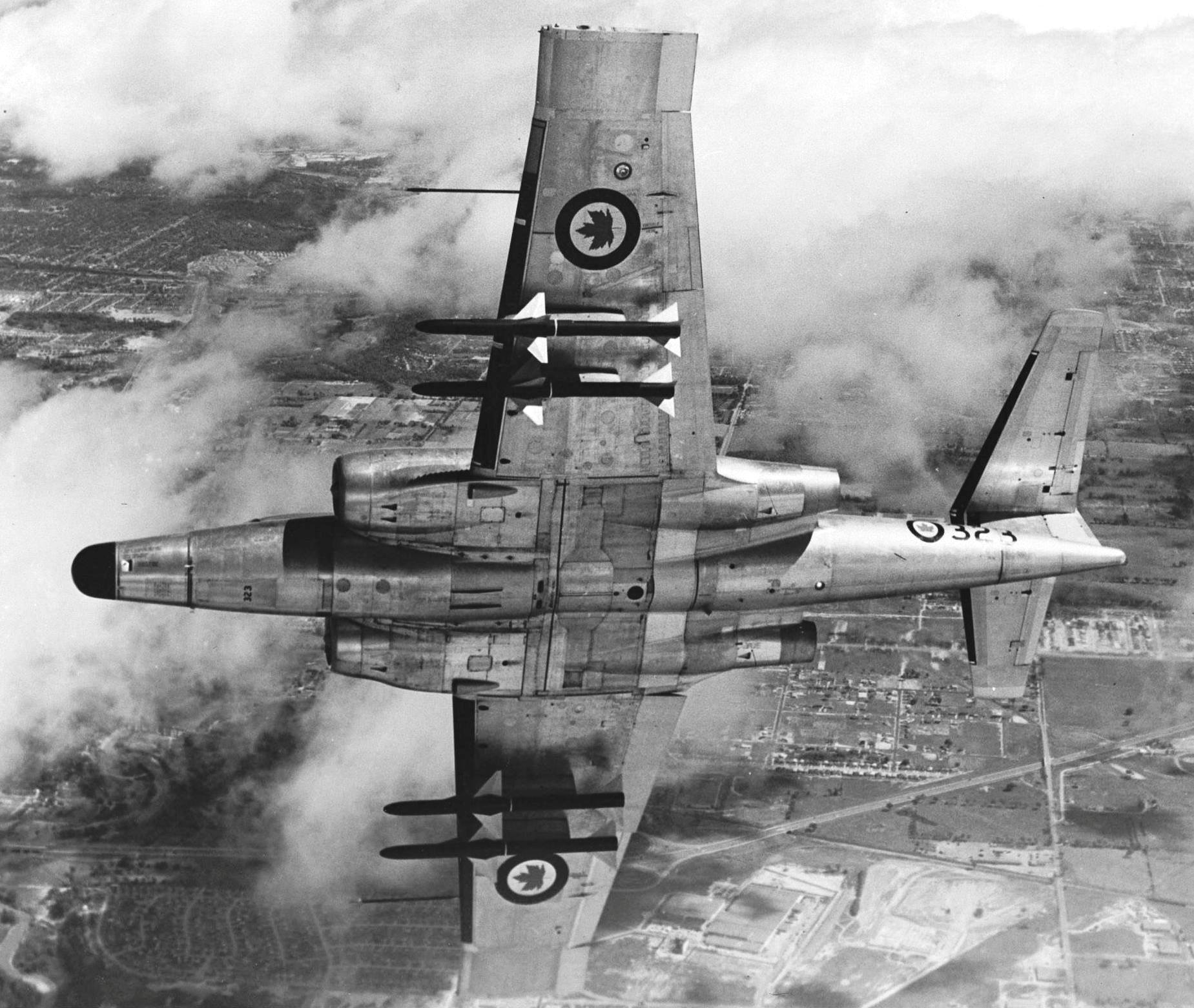 60fb20721f46cfeefad86f75_Avro-CF-100-Canuck--RCAF--Serial-No--18323---fitted-with-dummy-Sparrow-AAMs-for-trials--Mike-Kaehler.jpeg
