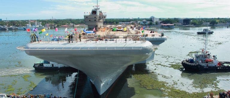 حاملة طائرات هندية INS Vikrant حاملة طائرات هندية INS Vikrant