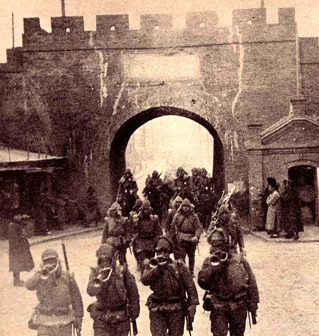 صورة لجنود يابانيين بمنشوريا عام 1931 صورة لجنود يابانيين بمنشوريا عام 1931