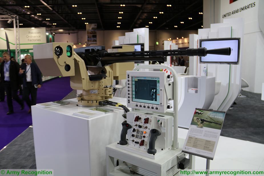 IGG RWS14 14 5mm remote weapon station DSEI 2017 defense security exhibition London UK 925 001 IGG RWS14 14 5mm remote weapon station DSEI 2017 defense security exhibition London UK 925 001