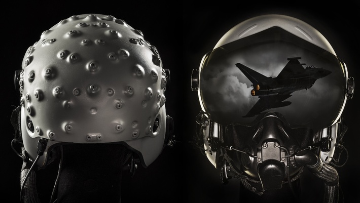 Typhoon helmet - front and back view