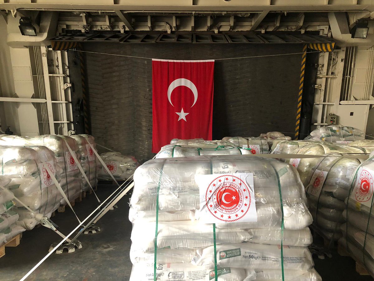 مساعدات تركية إلى لبنان