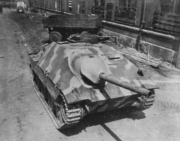 Hetzer Recovered at Skoda Works Factory in Pilsen, Czechoslovakia Hetzer Recovered at Skoda Works Factory in Pilsen, Czechoslovakia